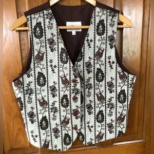 Vtg Tapestry Vest